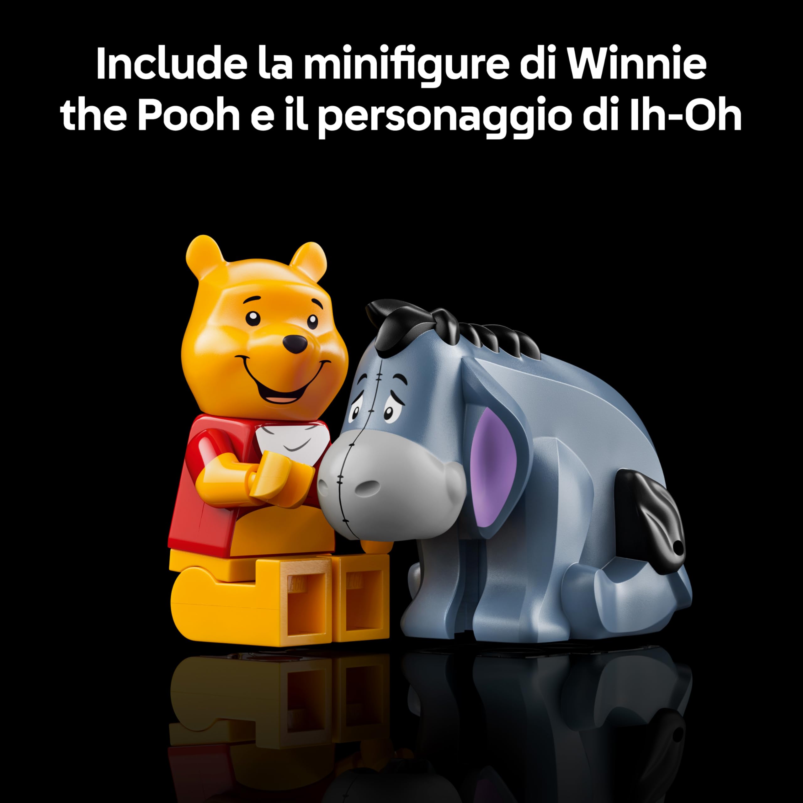 LEGO | Disney Winnie the Pooh - Kit di Modellismo per Adulti - Decorazione di Casa con Vaso di Miele, Minifigure da Collezione e Personaggio di Ih-Oh - Idea Regalo Fai da Te per i Fan - 43300