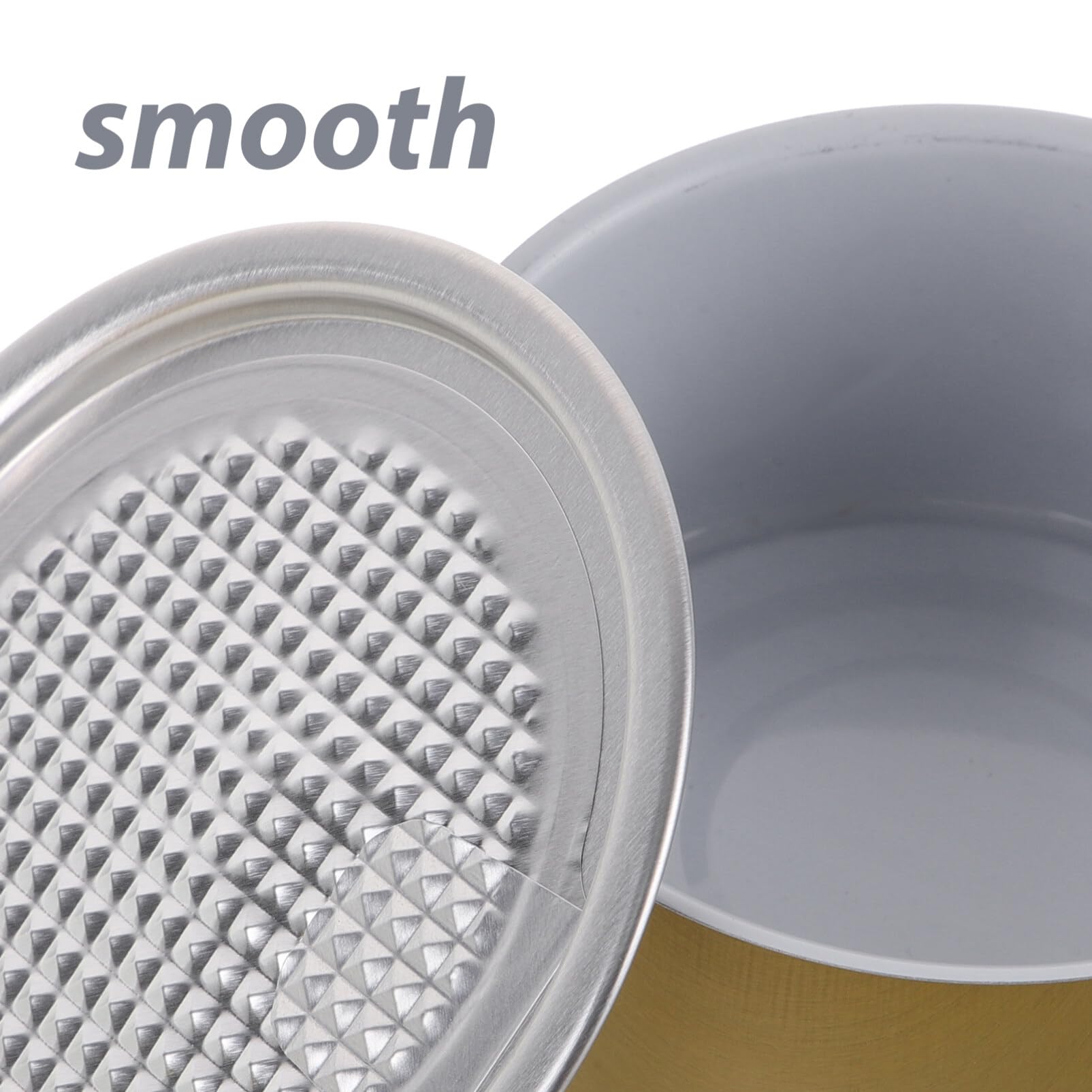 Cabilock Self-seal Tin Can with Lid, 100ml 12pcs Press-In Food Container Empty Pet Food Can Snack Containers Refillable Airtight Tin for Fish Meat Pet Food