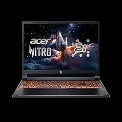 acer Nitro V 16 AI WUXGA (1920 x 1200) IPS 180Hz Gaming Laptop AI PC, processador AMD Ryzen 5 240, NVIDIA GeForce RTX 5050 8GB GDDR7 VRAM, 16GB RAM, 512GB SSD, (16 polegadas, R5, RTX5050)
