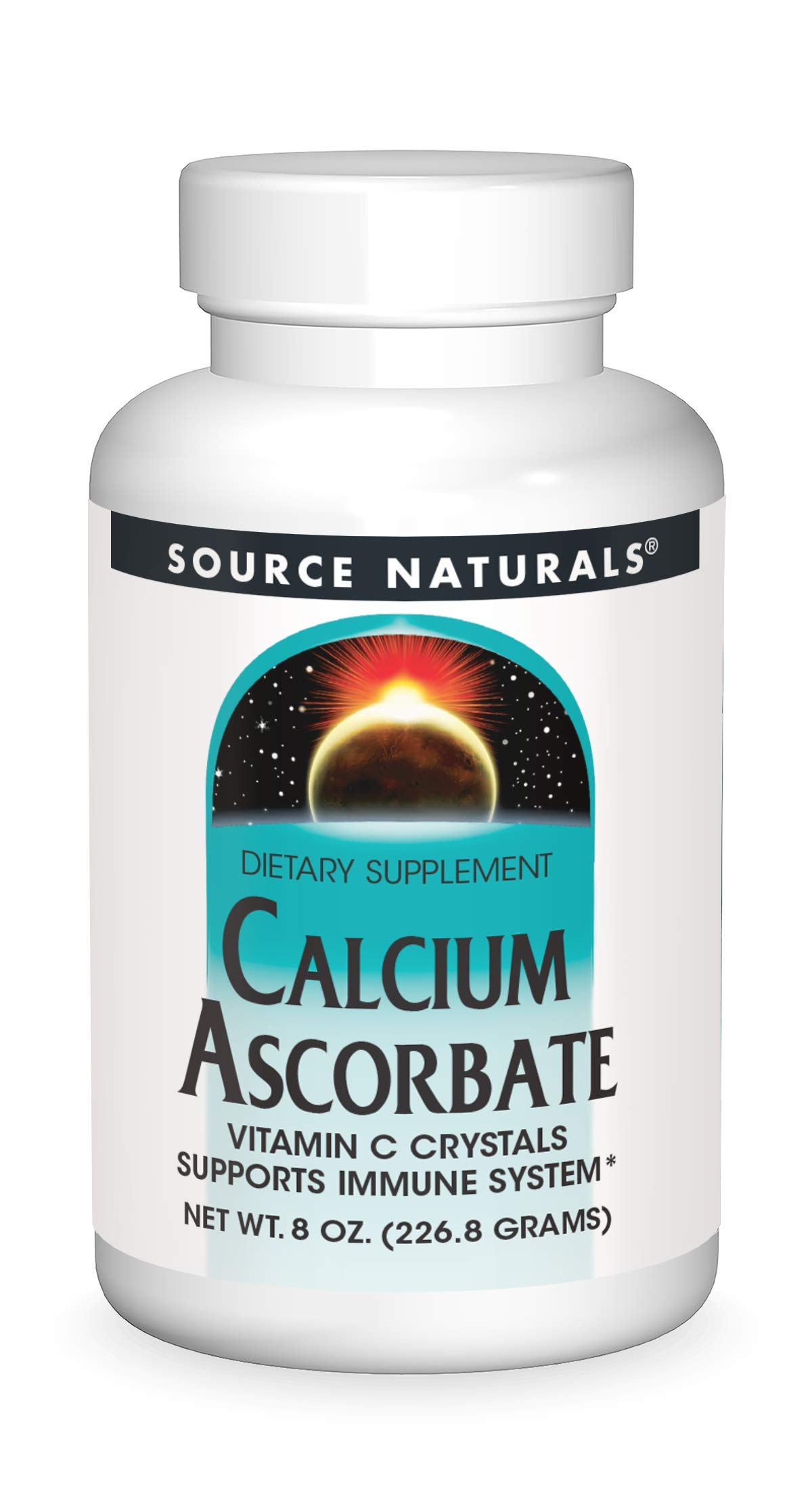 Source Naturals Calcium Ascorbate, 8 oz. Crystals 8 Ounce (Pack of 1)