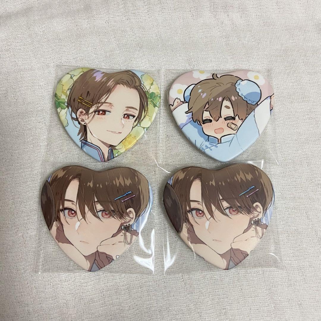 Amazon.co.jp: ハレルヤベイビー ハート缶バッジ 呉都 : Toys