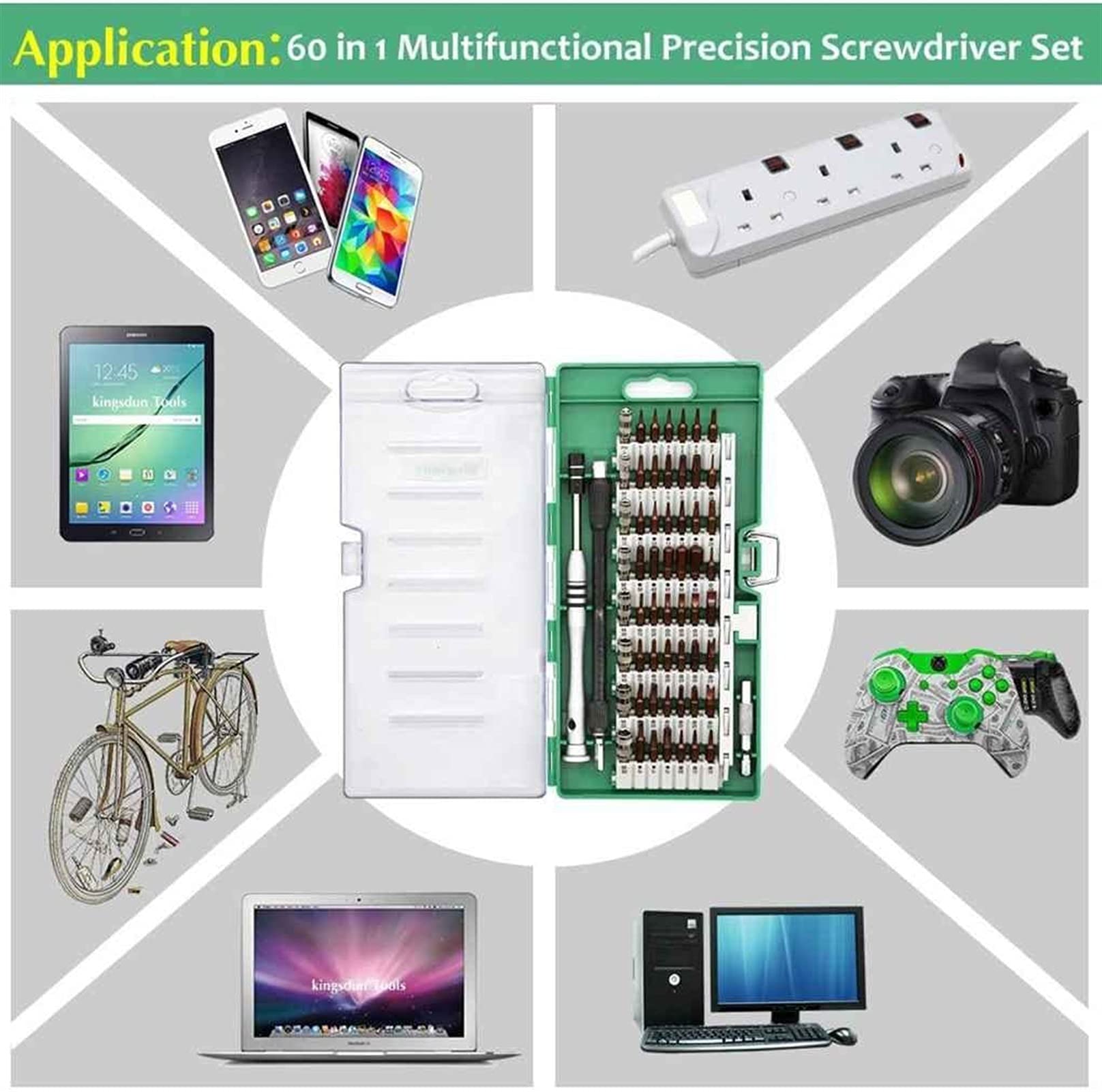 60 w 1 magnetyczny śrubokręt narzędzie zestawy elektroniczne precyzyjny zestaw Torx wielofunkcyjny montaż telefonu tabletu PC narzędzia do naprawy