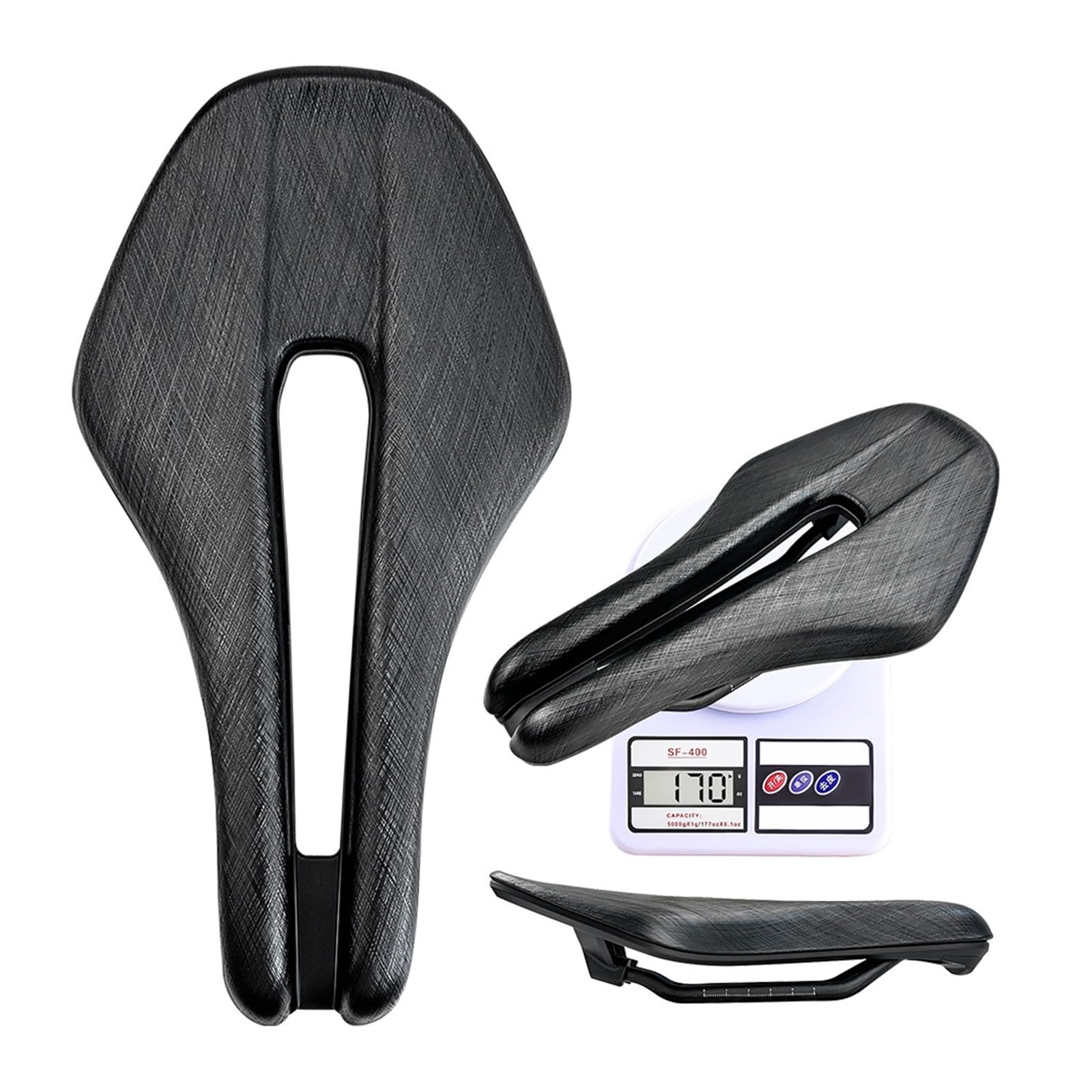 Generico Sella for bicicletta for ciclismo da cronometro Sans Road Bike Fixed 7X9 Rail Tooth