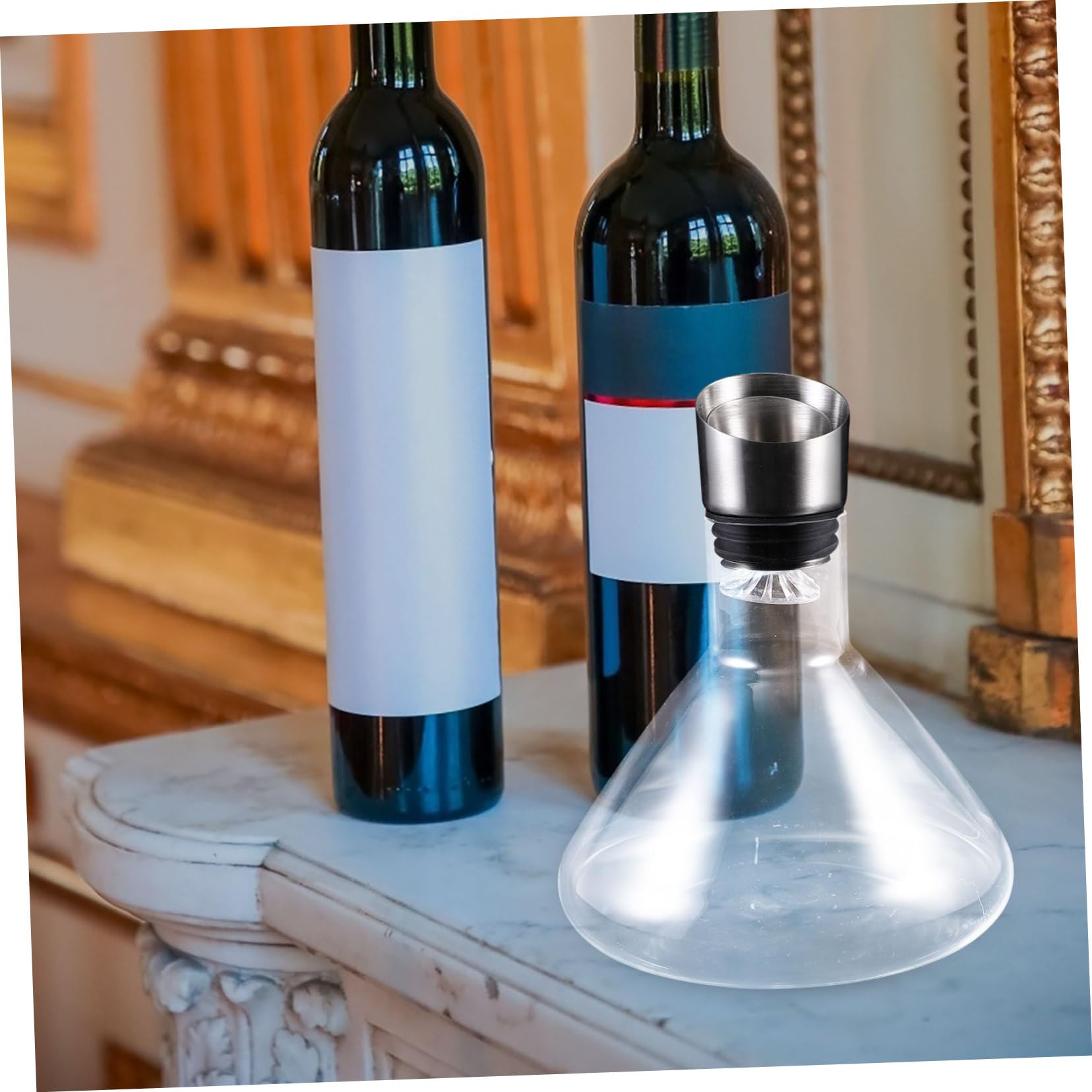 Jarra de agua en la cama, botella de agua, aireador de vino, decantador, jarra de agua en la cama, vertedor de vino, jarra de vino, divisor de licor, jarra de vino tinto, divisor de