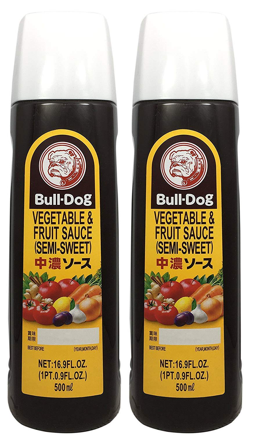 Bull-Dog Chuno Semi-Sweet Sauce 16.9 Fl. Oz. (2 Bottles)