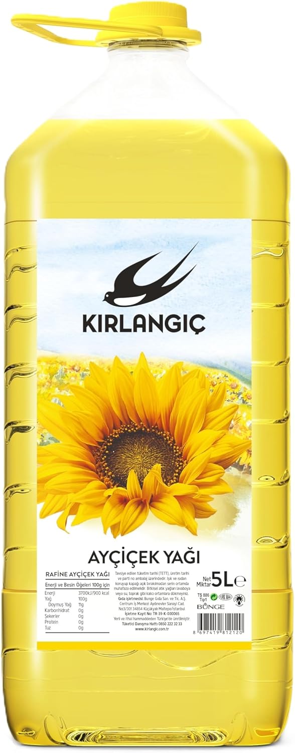 KIRLANGIÇ Ayçiçek 5 Lt Pet (Dar Ağız)