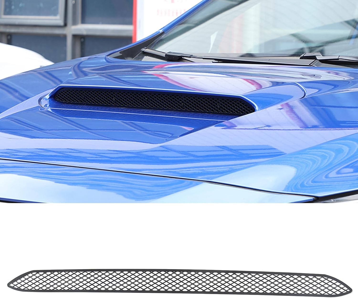 Yinanlutos Hood Air Vent Cover Trim Compatible With Subaru WRX 2022 2023 2024 2025 Accessories Stainless Steel Front Engine Hood Scoop Grille Grille Cover Trim 1PCS (Black)