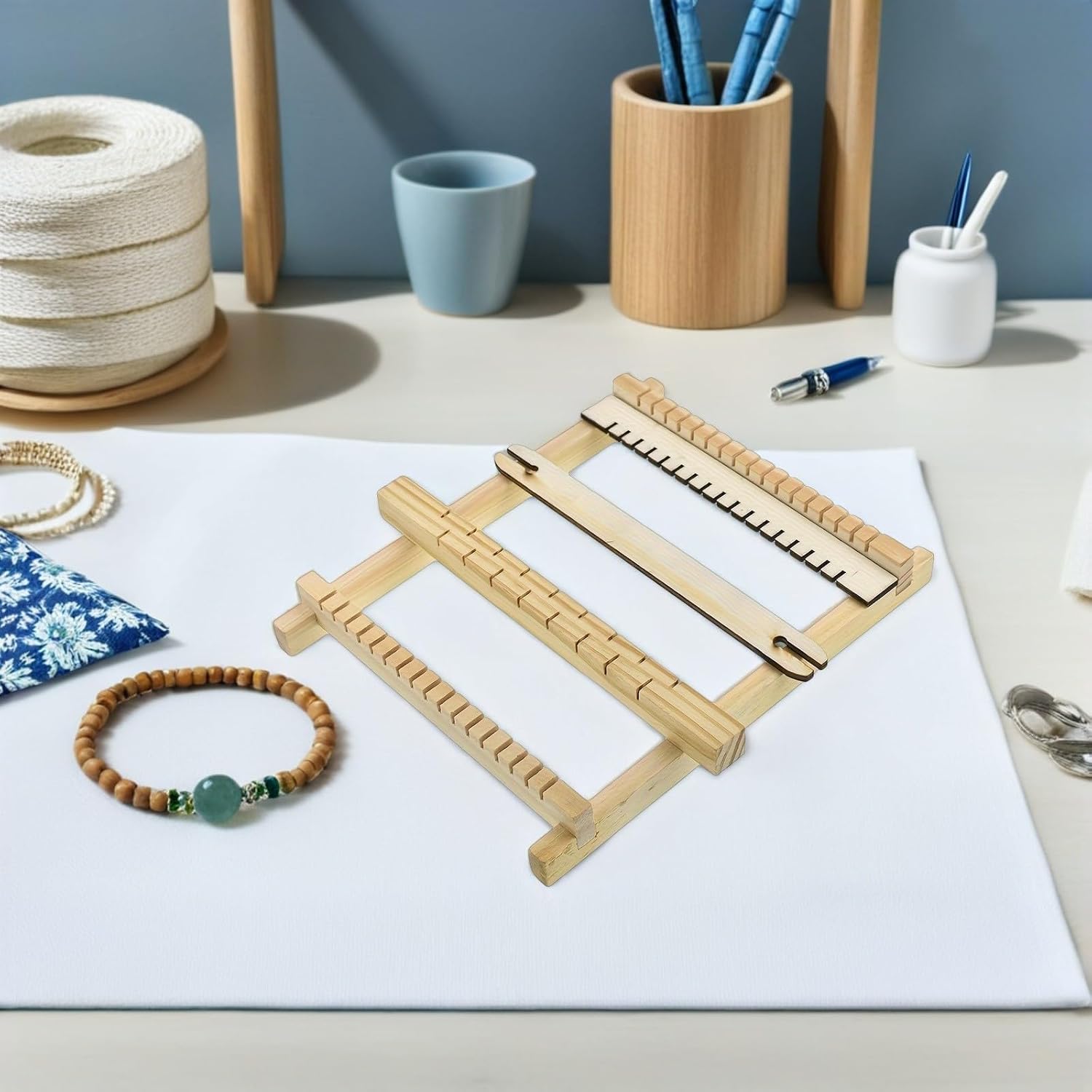 Xmas Wooden Tapestry Weaving Loom Kit for Adults Beginners