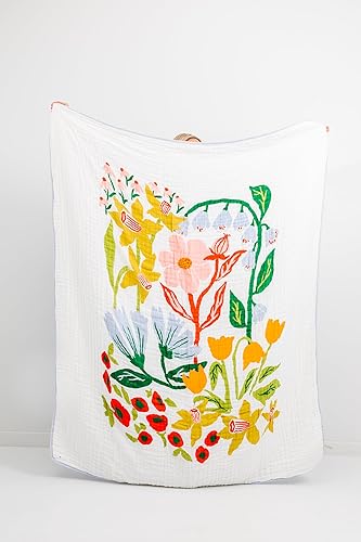 CLEMENTINE KIDS Manta de muselina doble (Cottage Garden)