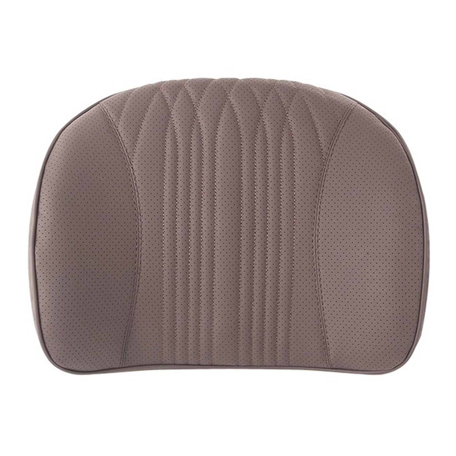 samochodowa na zagłówek Poduszka lędźwiowa z pianki memory foam do samochodu, oddychająca, skórzana, ochronna na siedzenie, uniwersalna poduszka pod szyję(Coffee-Waist 1PC)