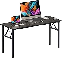 Vista 29 de Need - Escritorio plegable de 31 1/2" sin ensamblaje, mesa pequeña para computadora, escritorio robusto y resistente para espacios pequeños, marco