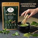 Celebrino Authentic Japanese Matcha Green Tea Powder (100g / 3.53 oz) | 100% Pure & Natural | Rich in Antioxidants | Premium Culinary Grade Matcha for Lattes, Smoothies, Baking & Ice Cream gallery image