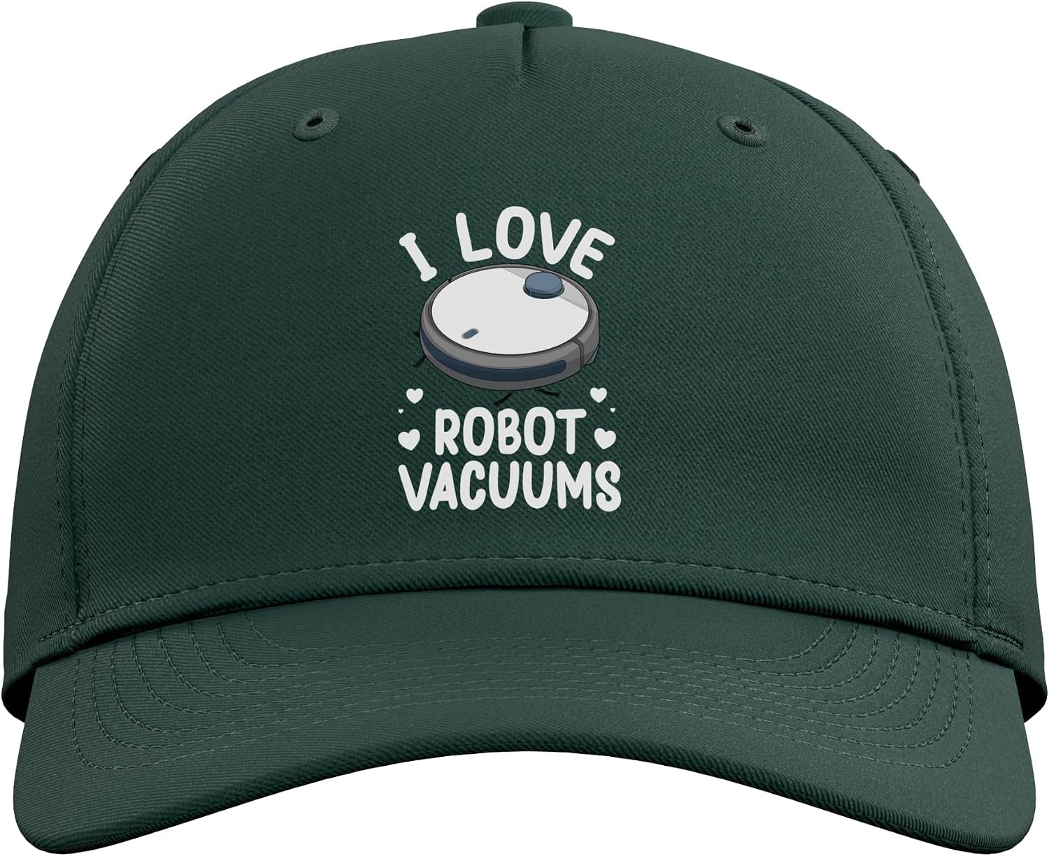 Funny Robot Vacuum Art for Men Women Robot Vacuum Cleaner Adjustable Baseball Hat image 2