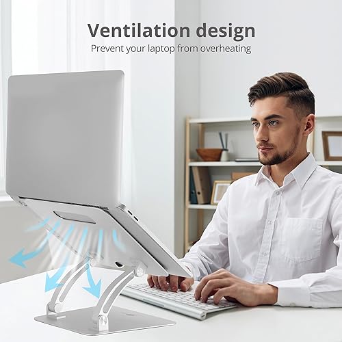 Miniatura 5 de SIIG Soporte ajustable de aluminio para computadora portátil para MacBook y PC