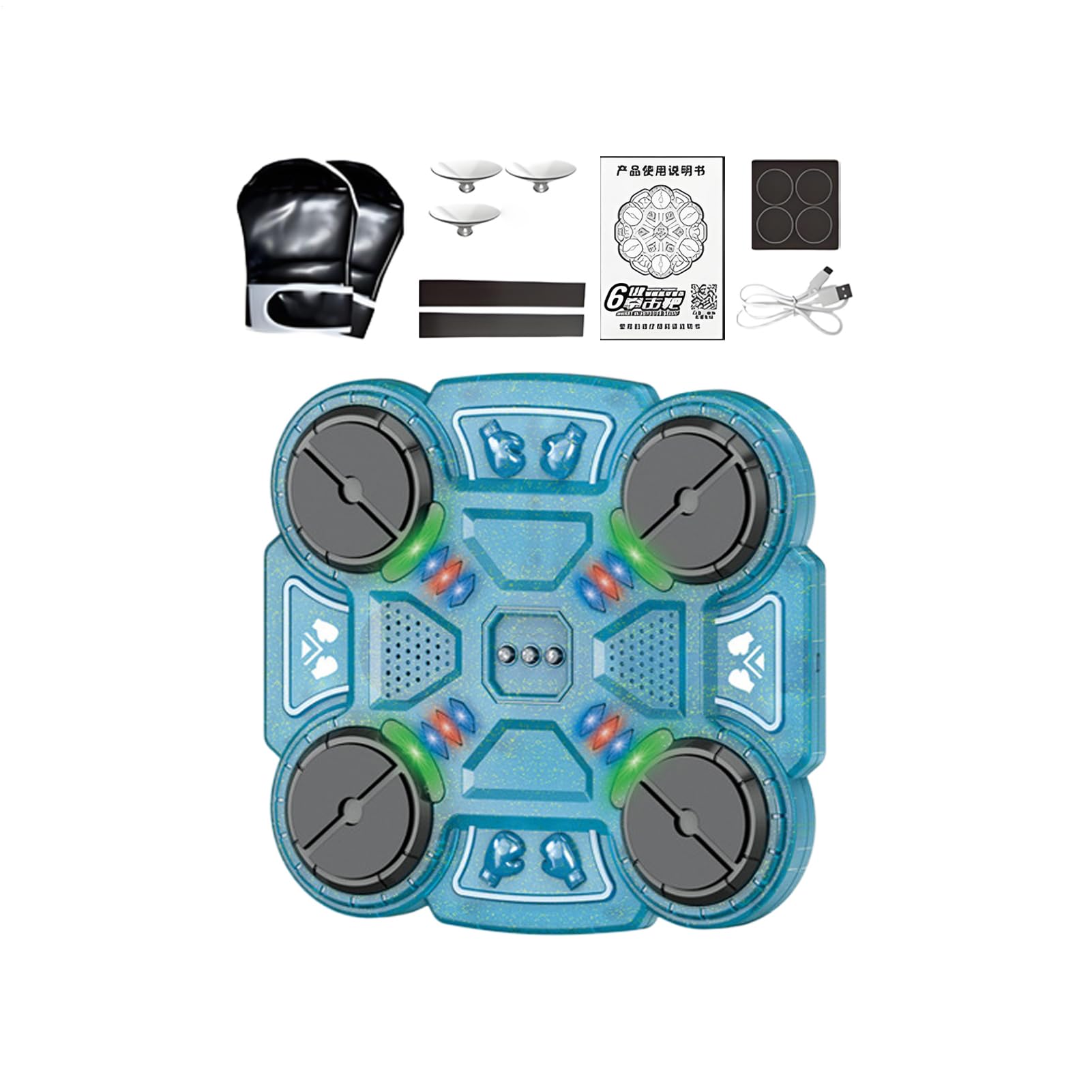 Macchina Da Boxe Musicale Per L'Allenamento Ricaricabile USB Tre