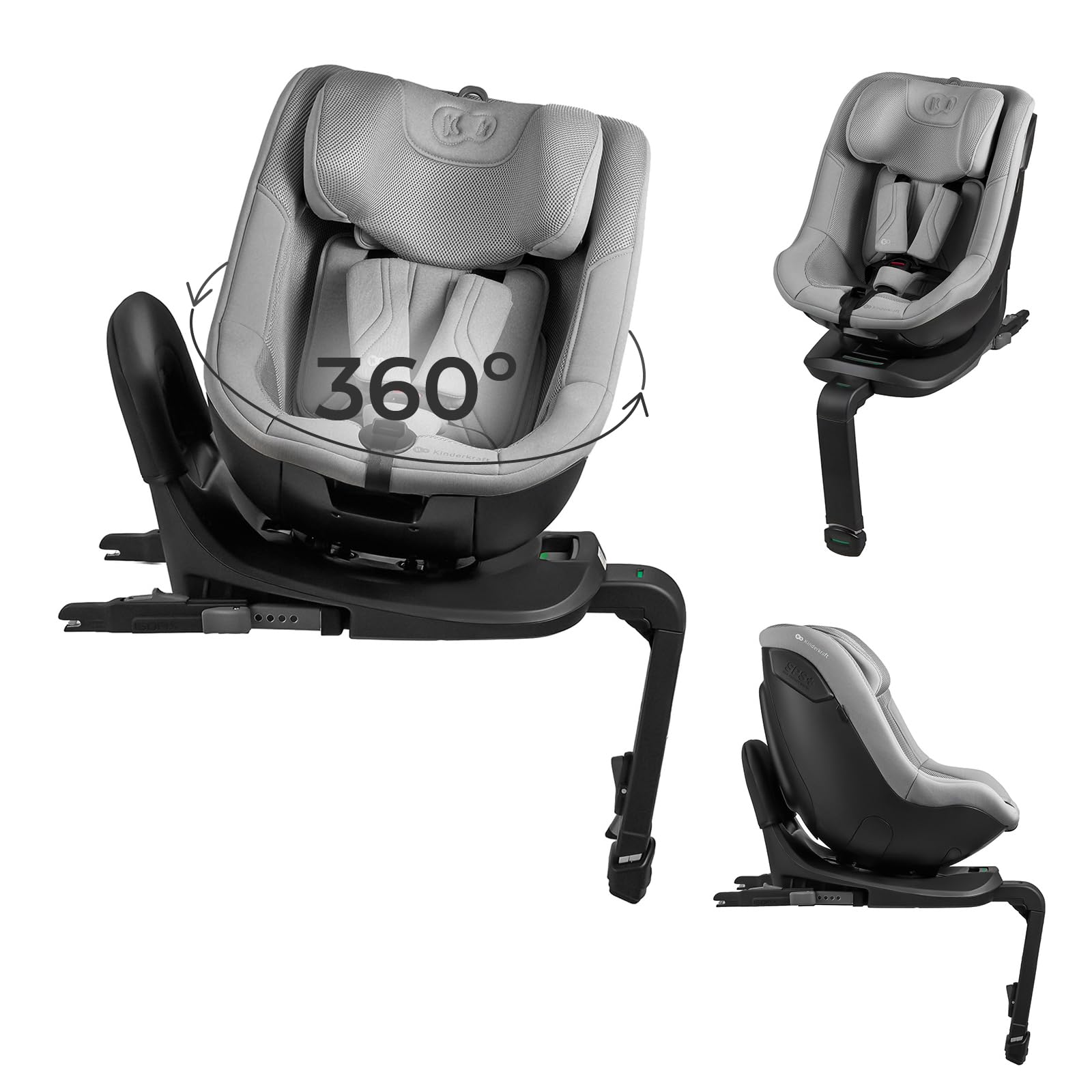 Kinderkraft I-GUARD PRO fotelik samochodowy dla dziecka Szary
