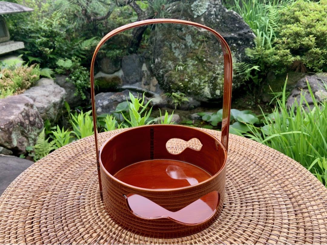 京都の伝統工芸雑貨　風流庵 『飛騨』 春慶塗 手付ひさご透 煙草盆 化粧箱 Amazon.co.jp: 京都の伝統工芸雑貨 風流庵 『飛騨』 春慶塗 手付