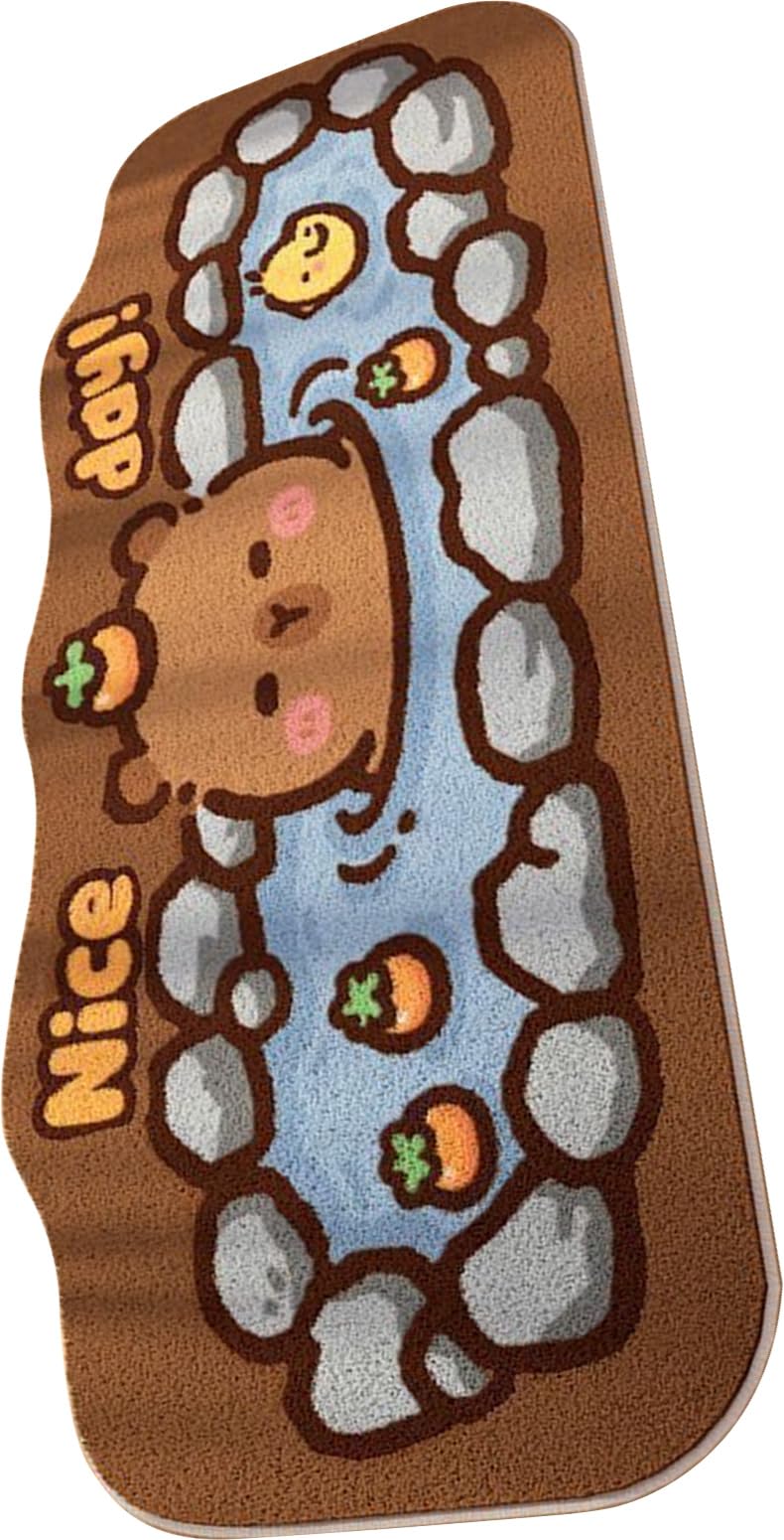 Alfombra de baño de cachemira sintética de 40x120 cm con base antideslizante para el hogar