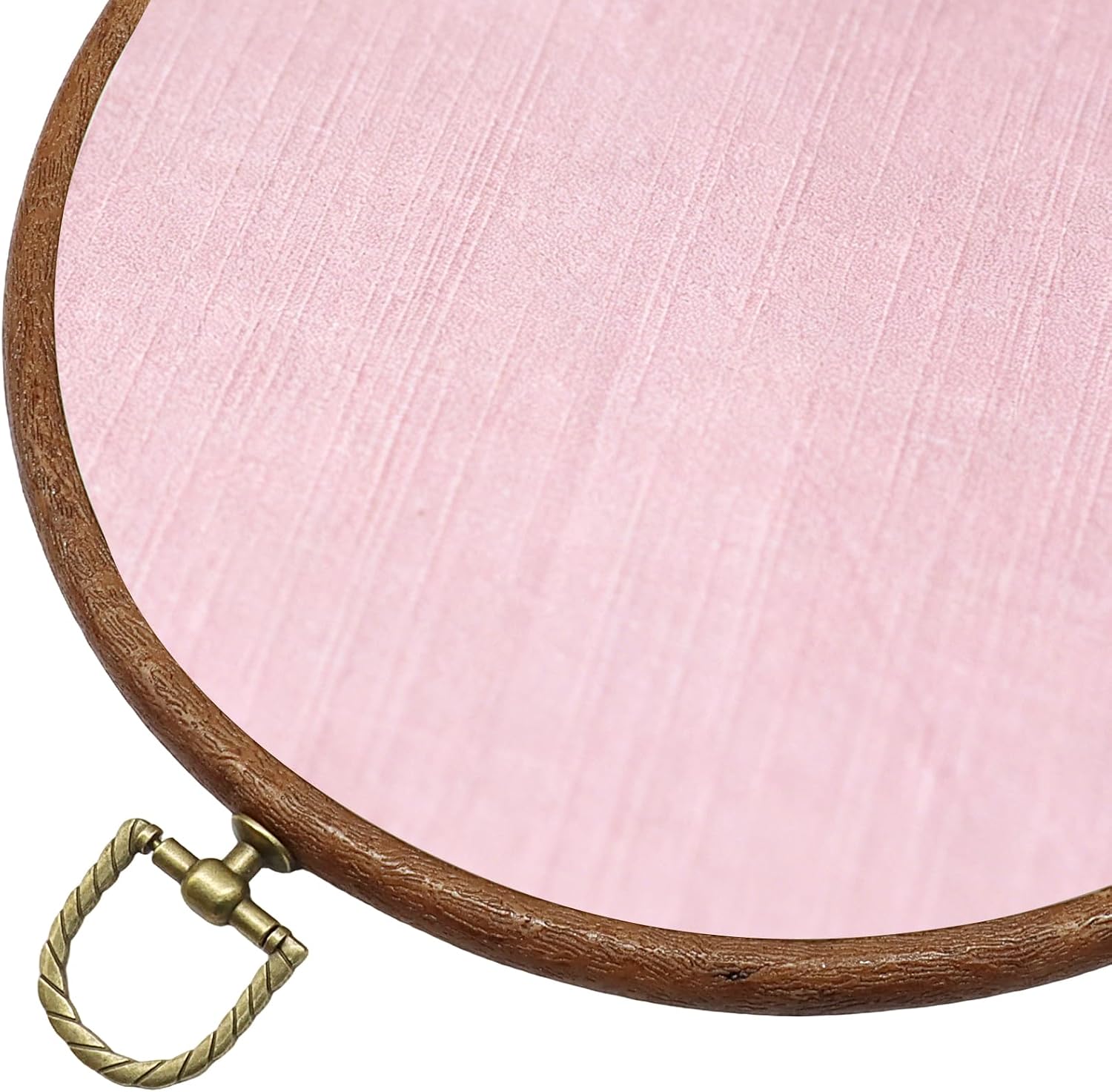 Litoexpe 5 Pcs 8" Round Embroidery Hoops, Imitated Wood Circle Display Frame Kits for Craft, Sewing, Needlework, Display, Wall Decor