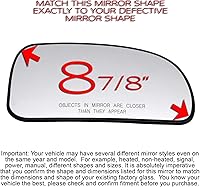 Vista 2 de Conjunto de vidrio para espejo lateral del pasajero con placa trasera de plástico (no calentada) compatible con Chevy Trailblazer, GMC Envoy, Buick