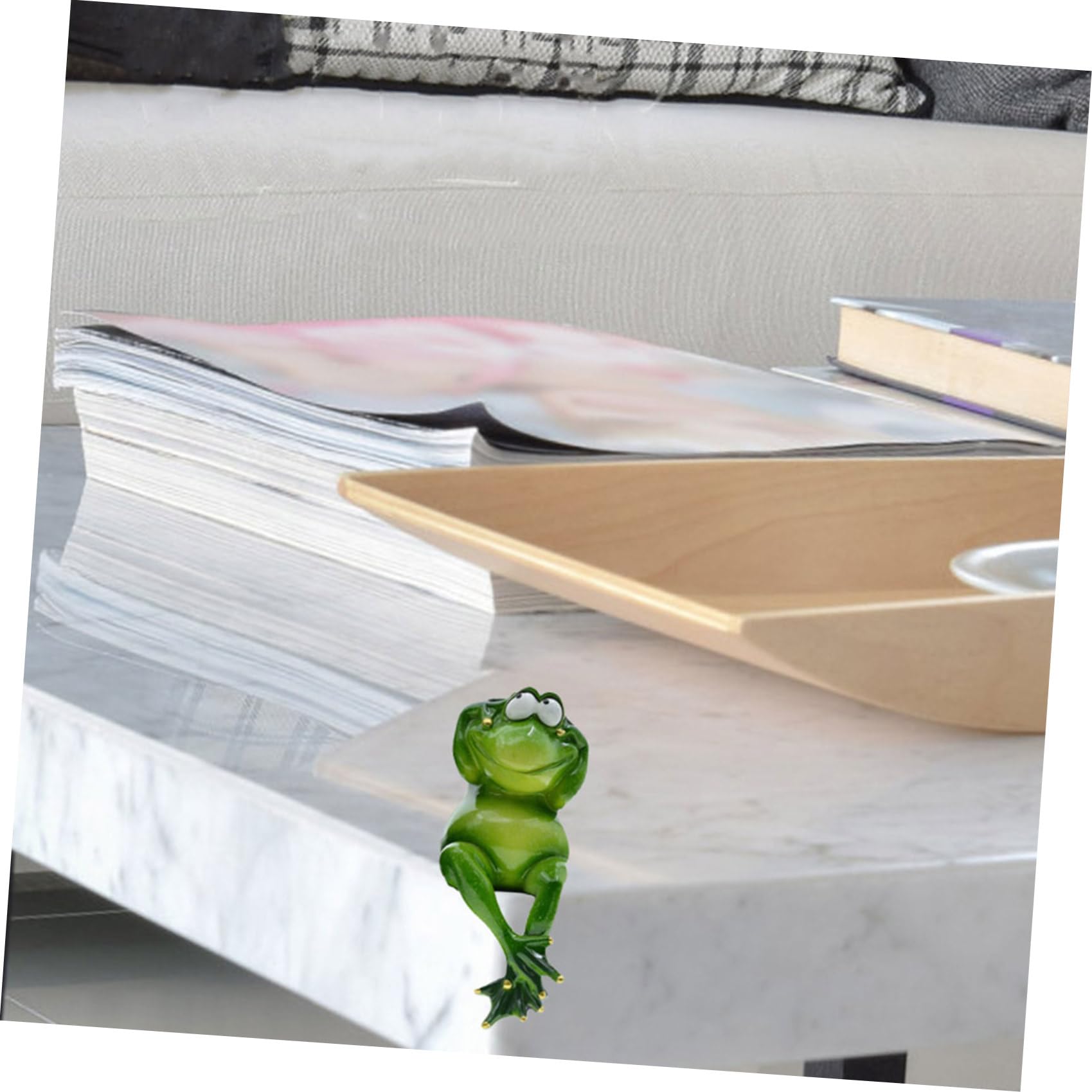 Gatuida Froschfiguren und Lebendigem Design 3 Stück aus Kunstharz mit Glatter Oberfläche Wetterfeste Gartendeko für Garten und Wohnraum