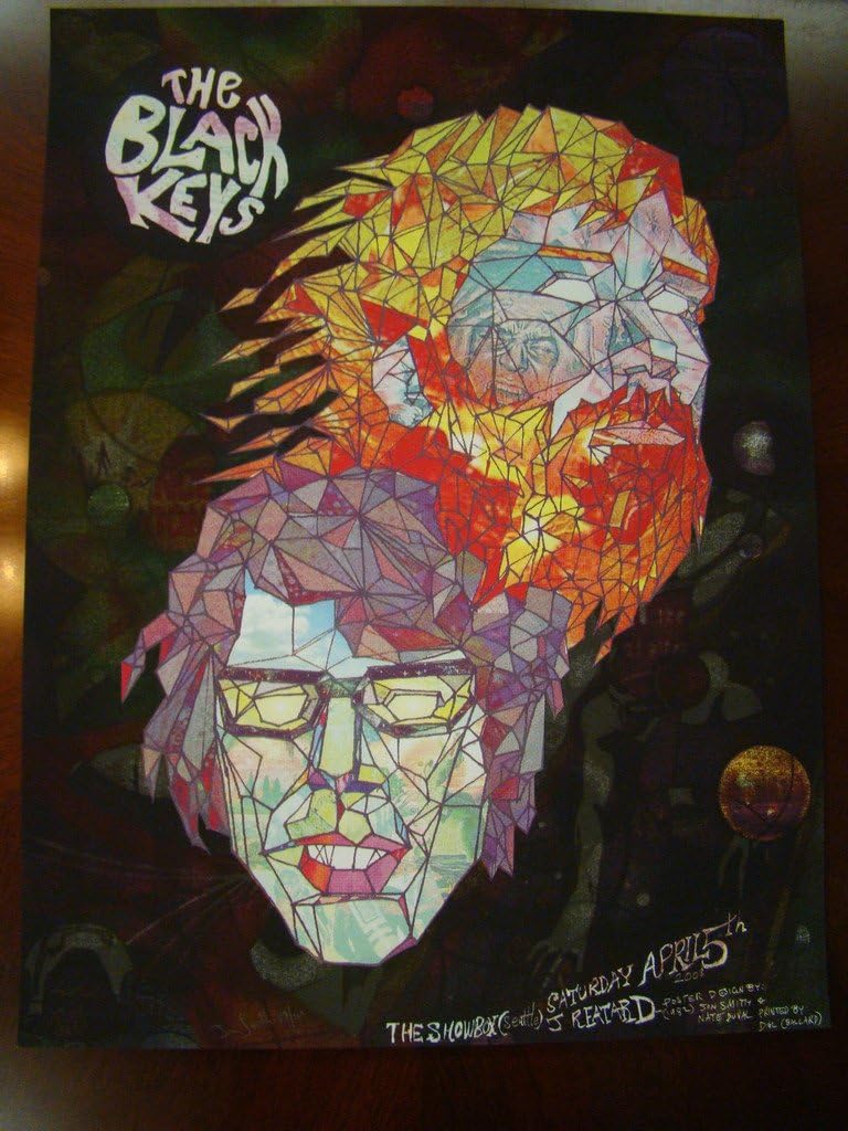 Black Keys Music Poster Black Keys Seattle 08 1982 Group at Amazon's