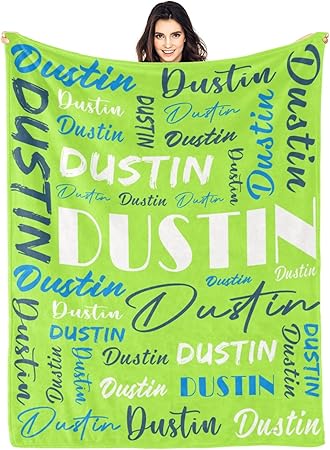 Personalized Blankets for Kids with Names Customized Blankets with Name for Adult Custom Blanket Gift for Birthday Christmas Valentines Day Gift