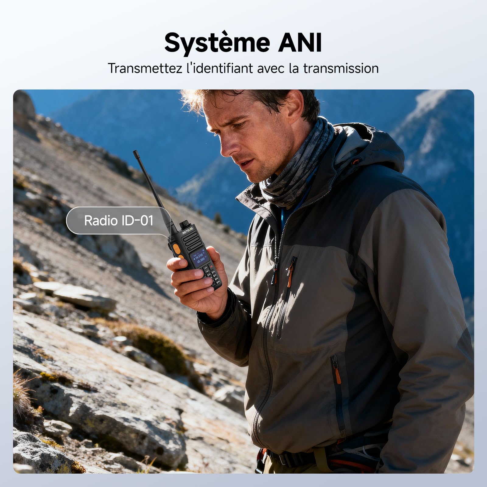 Retevis Ailunce RA89R Radio Amateur, Répéteur Temporaire Walkie Talkie, contrôle App, Type-C Ransmission, FM/AM,2800 mAh, 1750Hz,Talkie Walkie Longue Portée de Plein Air Passionnés(1 pièce)
