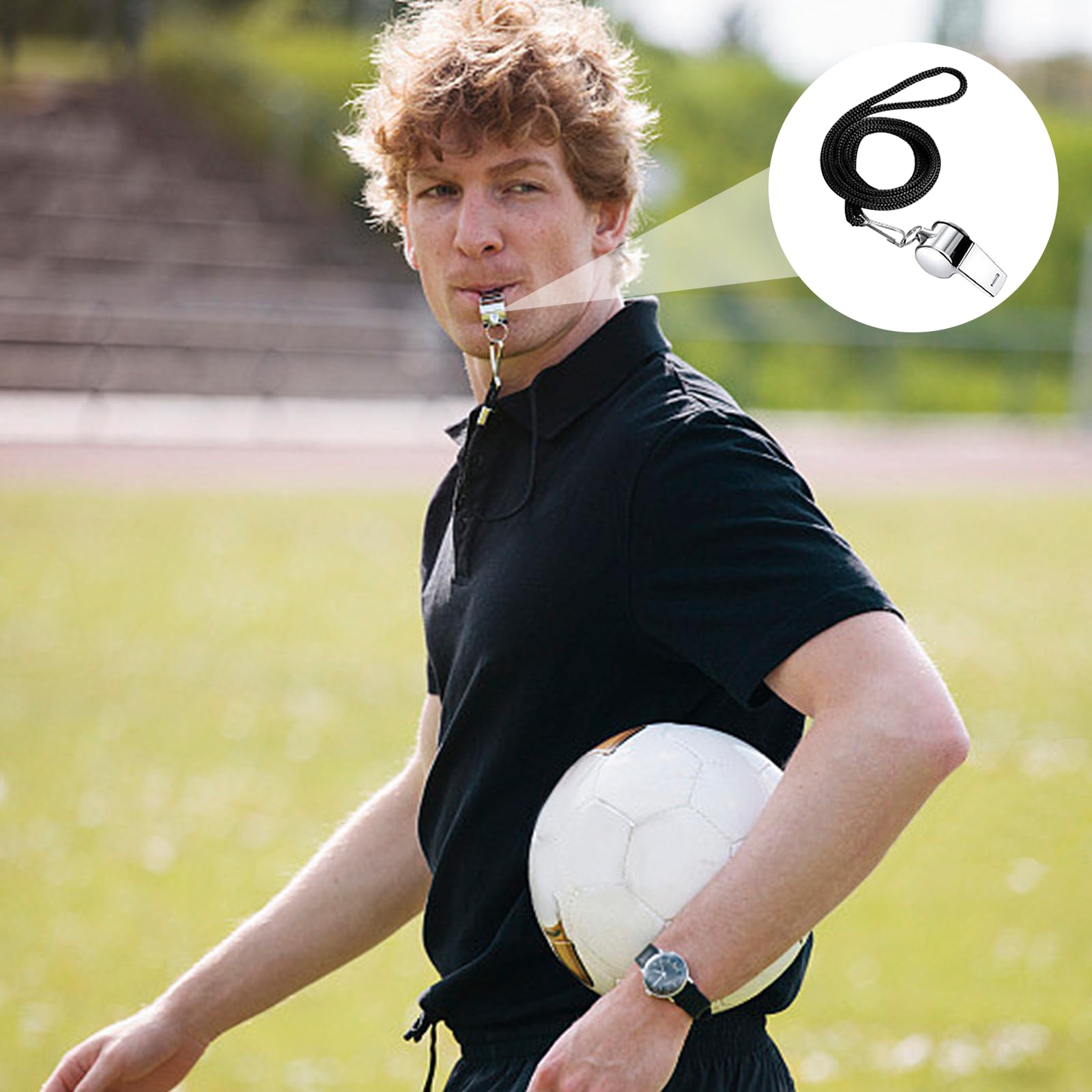 Cartellini Arbitro Calcio Kit, Fischietti Arbitro con PVC Carta Giallo-Rossa, Clip per Fischietto, Bandiera dell'Arbitro di Calcio, Moneta Arbitro, Accessori per Arbitri di Calcio per Giochi Sportivi