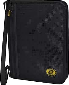 Acp 918, Fichário com Zipper e Alça Teen, Preto