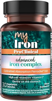 Purity Products MyIron -Iron Ferrous Bisglycinate Chelelate Supplement