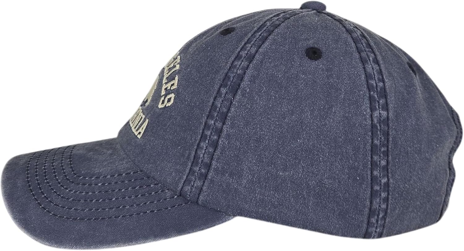 LA California Bear Embroidered Vintage Cotton Baseball Cap Adjustable Metal Buckle Unstructured Low-Profile Hat Men & Women - Image 3