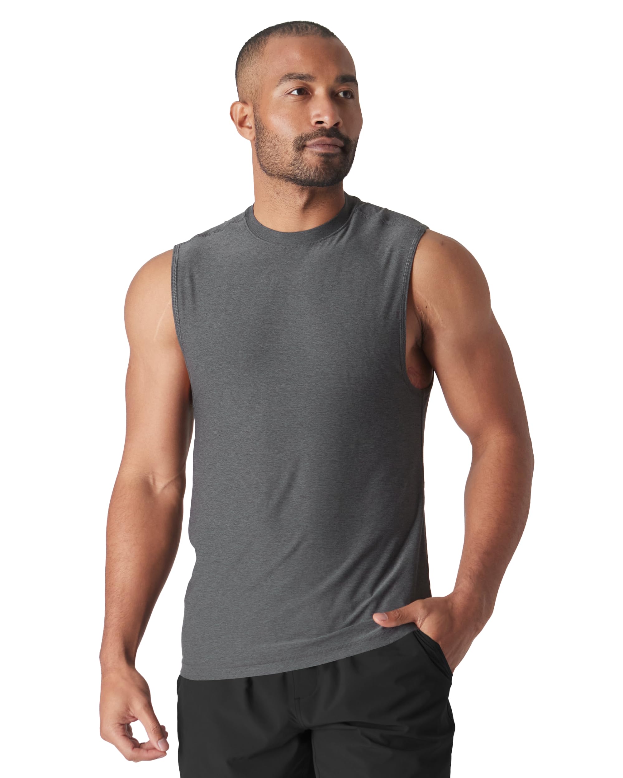 True Classic Workout Shirts for Men – Mens Shirts & Muscle Shirt for Men, Gym Shirts, Tank Tops Men and Athletic Base Layer