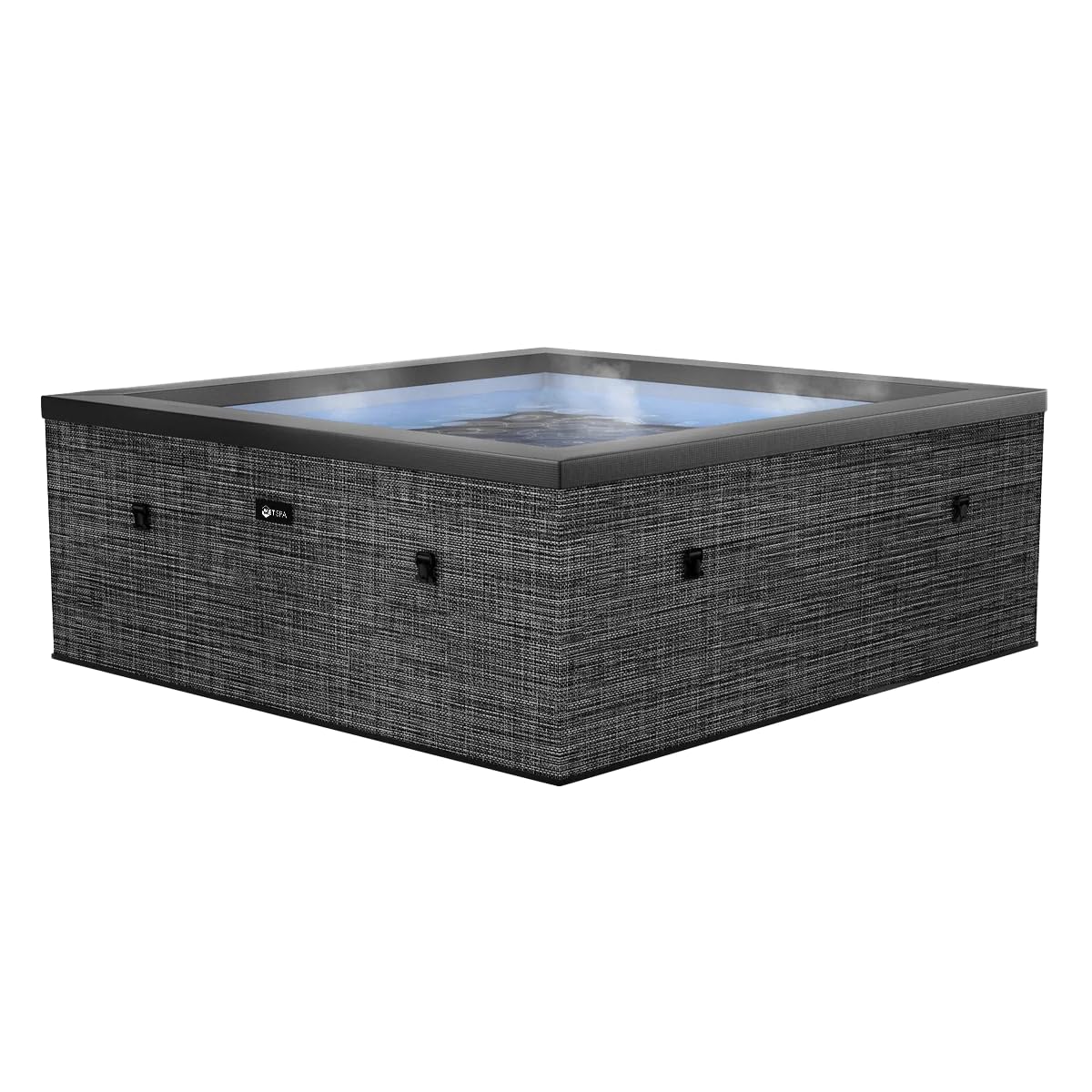 NETSPA - Spa - Celestia - Półsztywny kwadratowy 6-osobowy - SP-CLS6-FG - Tragbare Konstruktion aus Schaumstoff, integrierte Heizung und energieeffiziente Abdeckung - Pojemność 1100 l - Ø180xH70cm