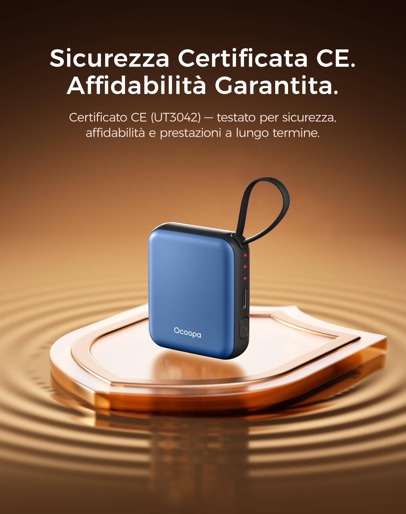 OCOOPA Scaldamani Elettrico 2 Pezzi, Portatile Scalda Mani USB Ricaricabile 4000mAh, 3 Livelli fino a 52°C, Utile Regalo di Natale, Ideale per Sci Invernale, Viaggi e Attività all’Aria Aperta,UT5 Nano