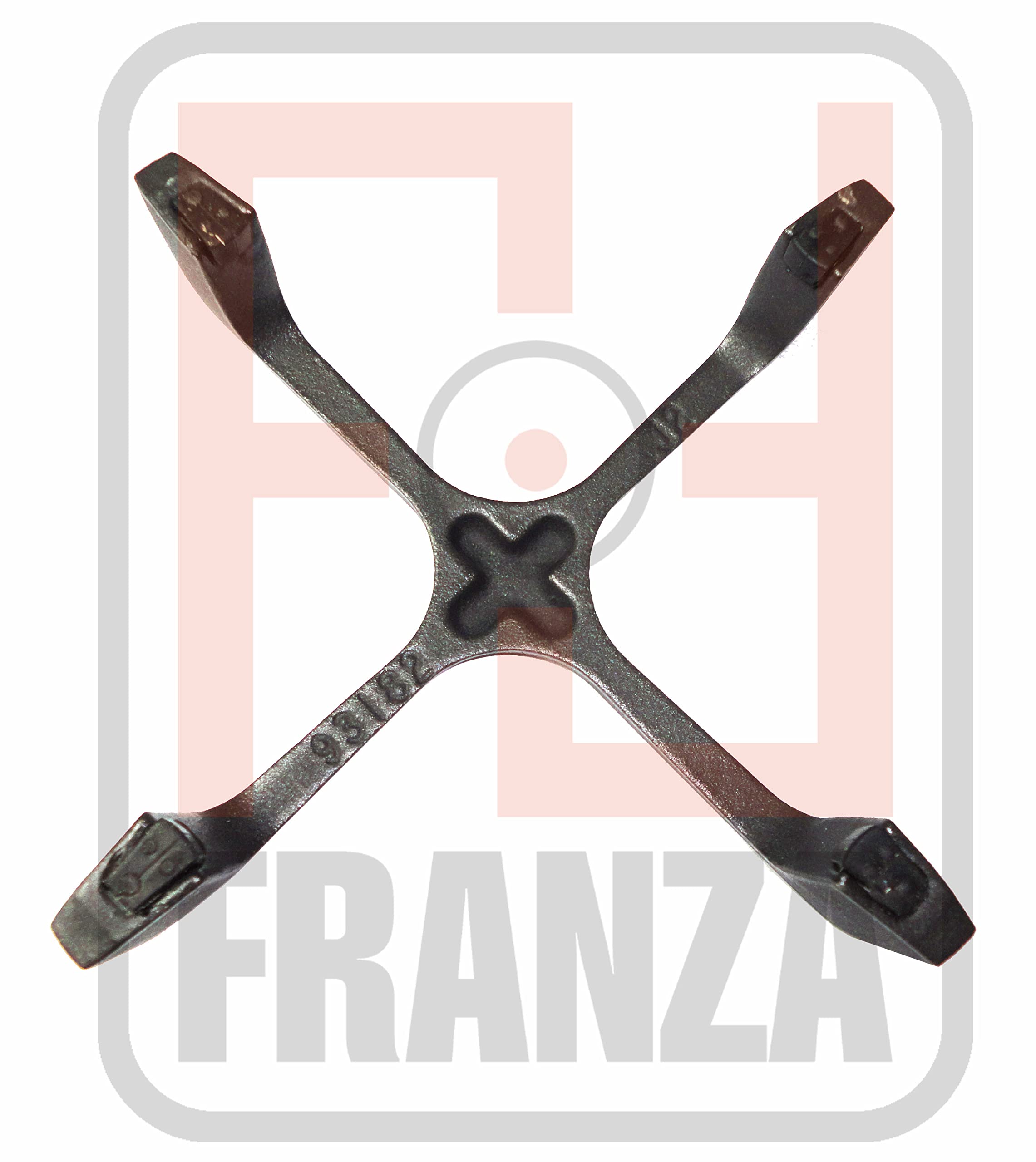 Franza Griglia in ghisa ORIGINALE per Whirlpool Ignis 1 fuoco 150 x 150 mm. 480121104225 C00317043 G2516 - Prodotto originale