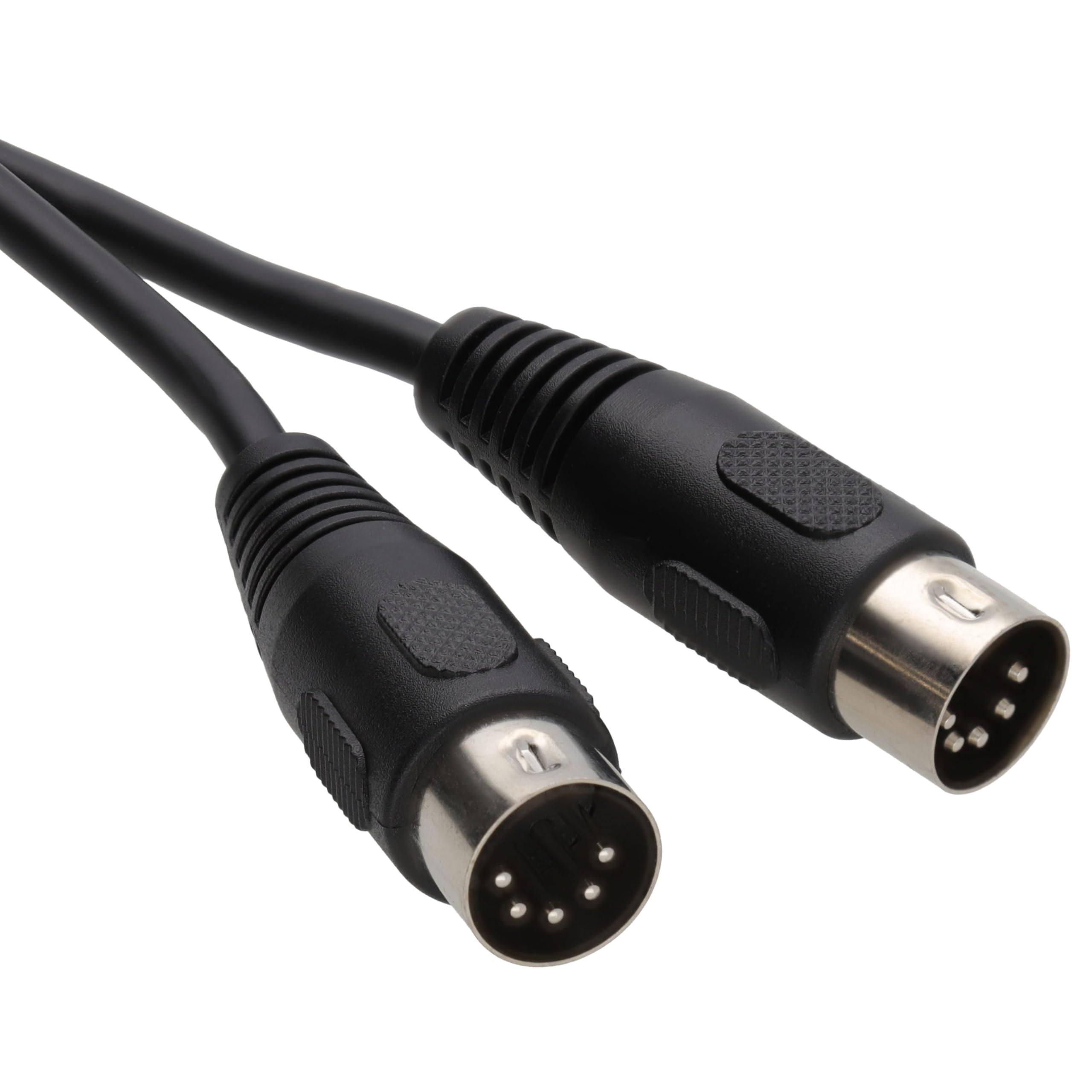 Getaria MIDI-5-polige DIN-stekker 5 m zwart, gebruikt voor audiokabel voor elektronische piano, MIDI-toetsenbord, synthesizer, audio-interface, sequencer, multi-effect pedaal
