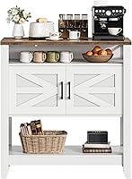 Vista 5 de Console Table, Farmhouse Sofa Table with Power Outlet, Coffee Bar Cabinet with Storage, Entryway Table, Coffee Bar Table, for Entrance, Hallway