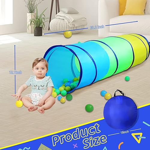 Miniatura 7 de PigPigPen Túnel para niños pequeños, tienda de campaña desplegable para bebés o perros, juguetes de interior y exterior para niños en el patio