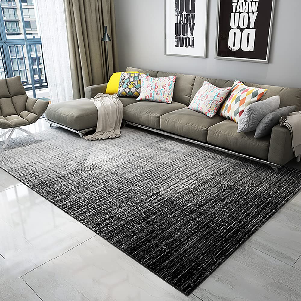Tapis de salon moderne lavable en machine Ruby Lil grand format 6,6x8,2m