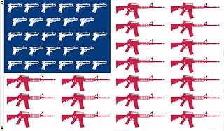 American USA Rifle Strips Pistol Gun Stars 2ND Amendment 3X5 Flag