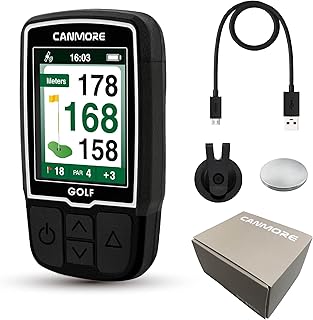 CANMORE HG200 PRO Handheld GPS Golf Device, 41,000+ Free Preloaded Worldwide Course, Upgraded IC Chip, USB Micro Charging ...