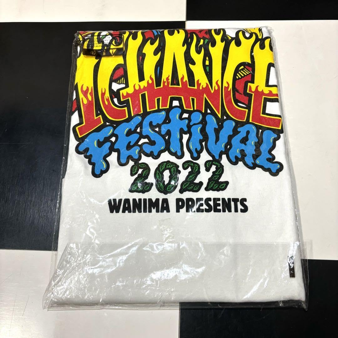 Amazon.co.jp: ワンチャンフェス XLサイズ 白 半袖グッズT WANIMA
