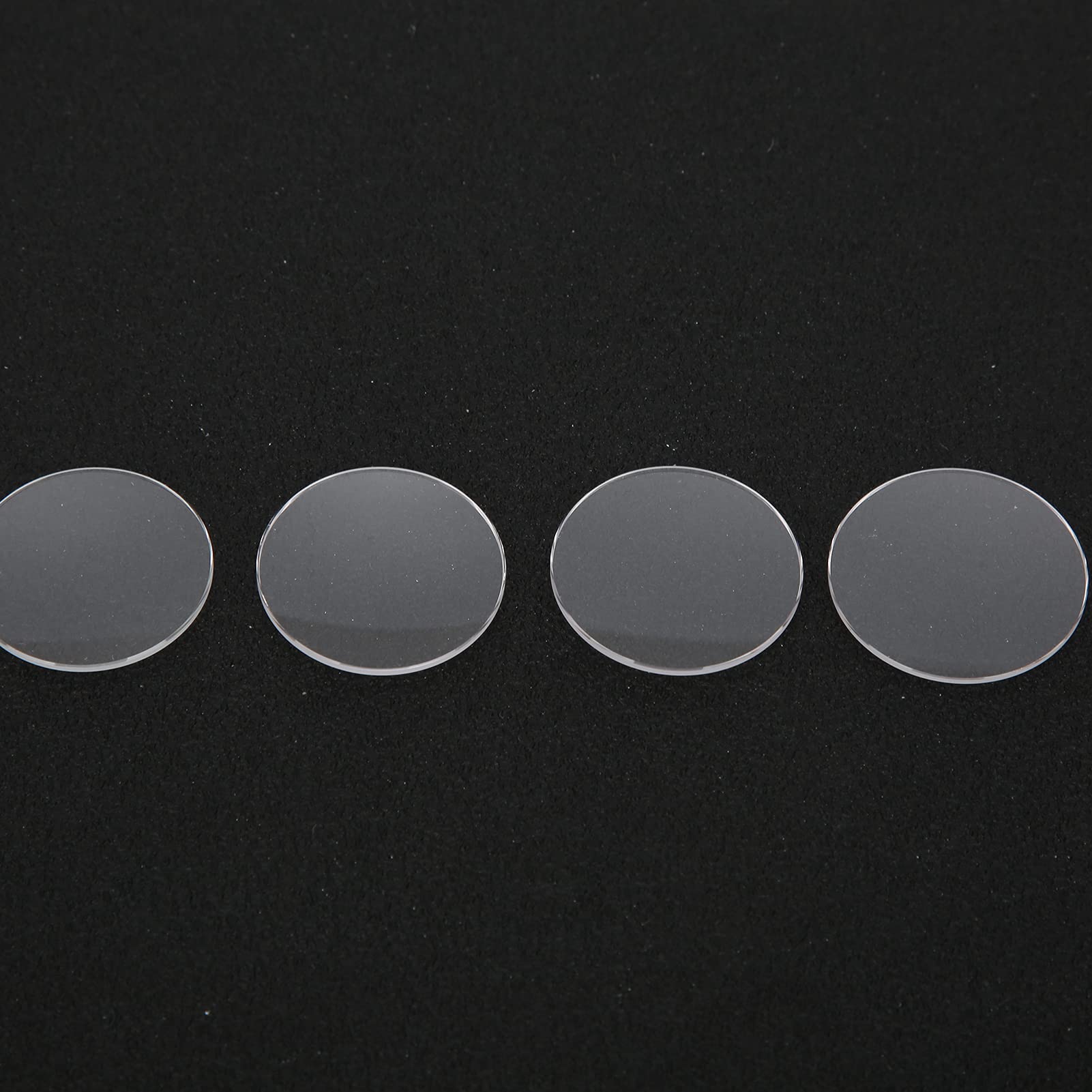 Ersatz-Set für Uhrenglas aus Saphirglas – 28 mm – 29,5 mm, doppelt gewölbte, runde, transparente Linse – 1,2 mm Dicke für die Reparatur und Wartung von Uhren – 4-teilig