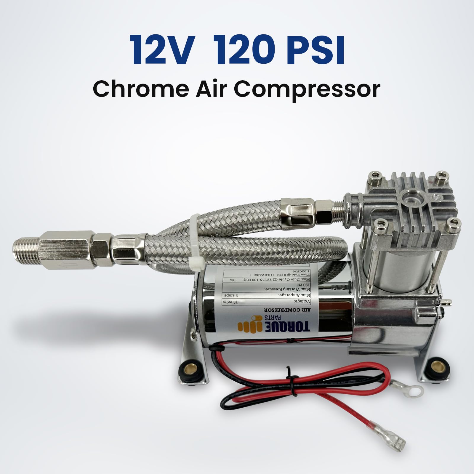 Amazon.com: TORQUE 12V Heavy Duty 444c Air Compressor Kit - 120