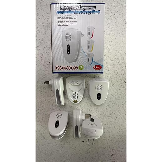 2025 Upgraded Ultrasonic Pest Control Repeller, Mouse Repellent Indoor for Spider Bug Roach Ant Mosquito Rat Mice Insect Deterrent, Mouse Rodent Repellent Ultrasonic Plug in, 3 Mode Switching, 6 Pack
