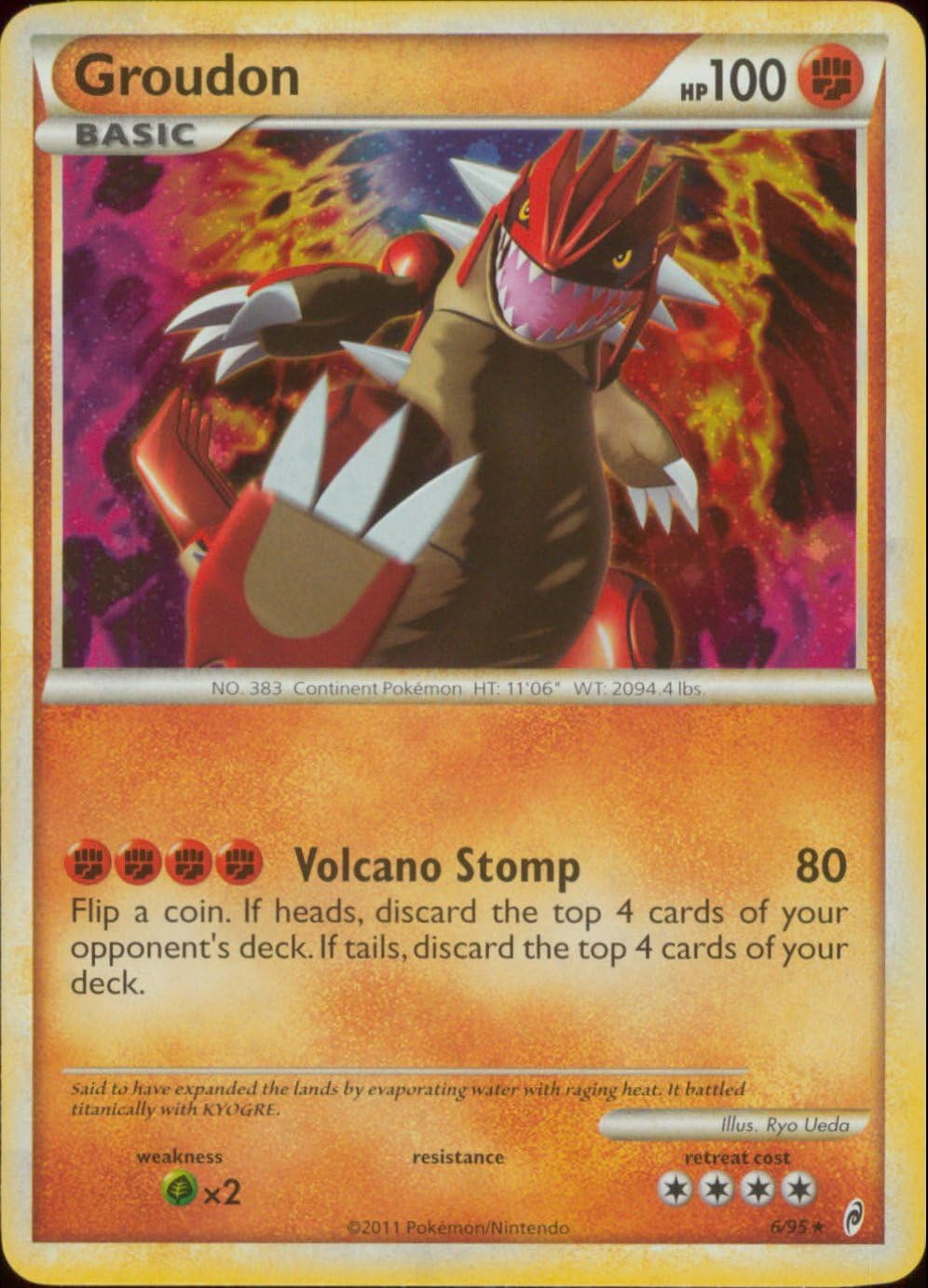Amazon.co.jp Pokemon Groudon (6/95) Call Of Legends Reverse Holo