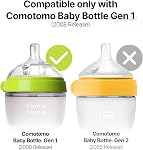 Comotomo silicone replacement nipple, clear, 6 months, 2 count