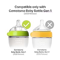 Vista 2 de Chupón de reemplazo Comotomo de silicona, Transparente