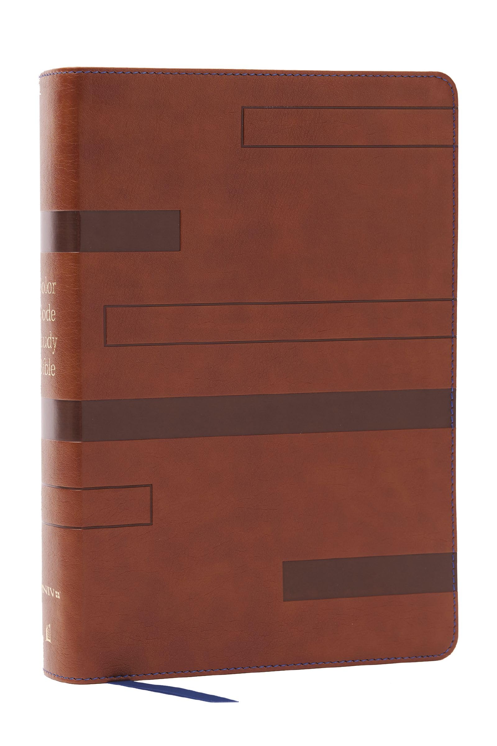 Color Code Study Bible, Revealing God's Truth Color by Color Niv, Brown Leathersoft, Red Letter, Thumb Indexed, Comfort Print